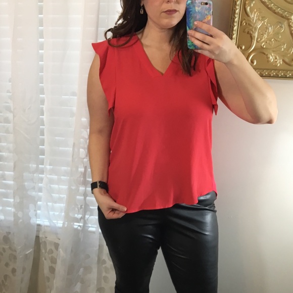 Ann Taylor Tops - ANN TAYLOR HOT PINK BLOUSE size Large tall